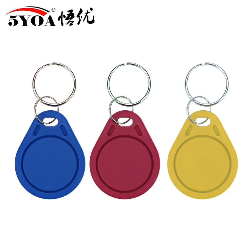 5YOA RFID ISO14443 MF Rewritable Keychain 13.56Mhz Clone Copy IC Copier Duplicator Access Control Tag 0 Block 1K S50 Fob