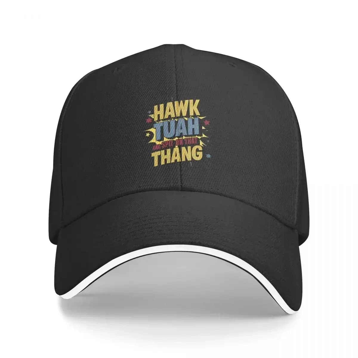 Hawk Tuah Spit On That Thang Funny Baseball Caps Hip Hop Sandwich Hat for Men Women Adjustable Sun Cap Fishing