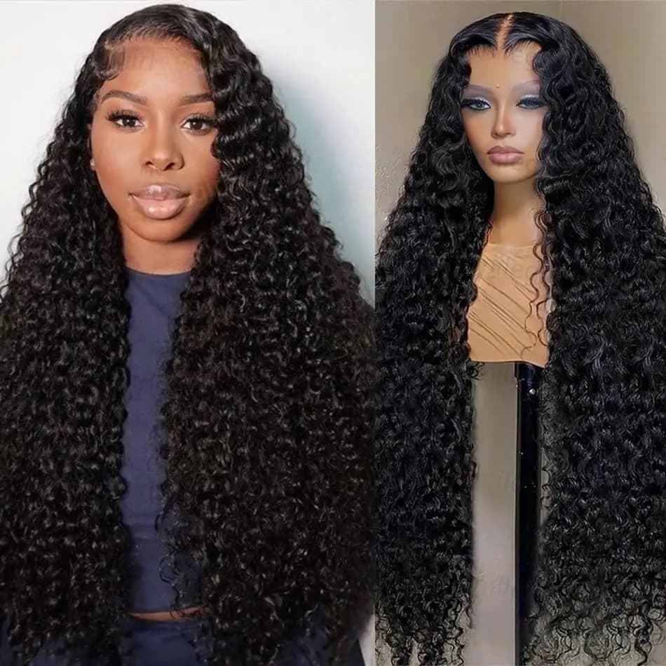 40 inch Deep Wave 13x6 HD Lace Frontal Wigs For black Women Water Wave Curly Lace Frontal Wigs 13x4 Lace Front Wig Human Hair