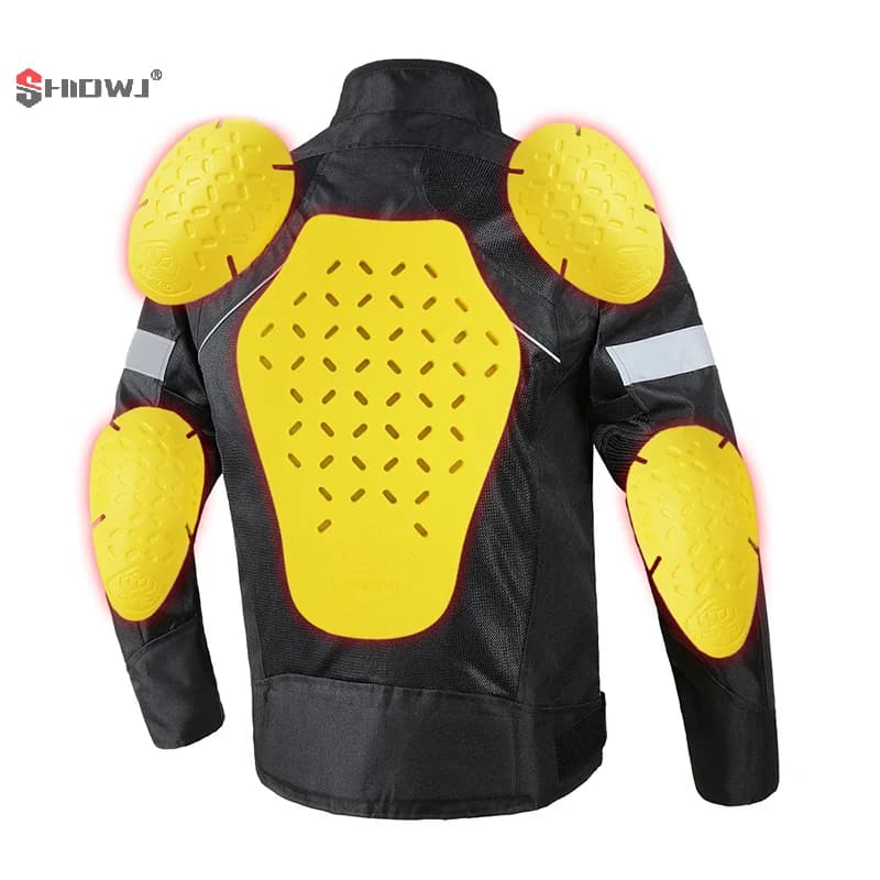 Motorcycle Jacket Lining Protectors Pad Shoulder Elbow Back Armor Gear Tool For Motocross Racing Skiing CE Skating Bike Cycling