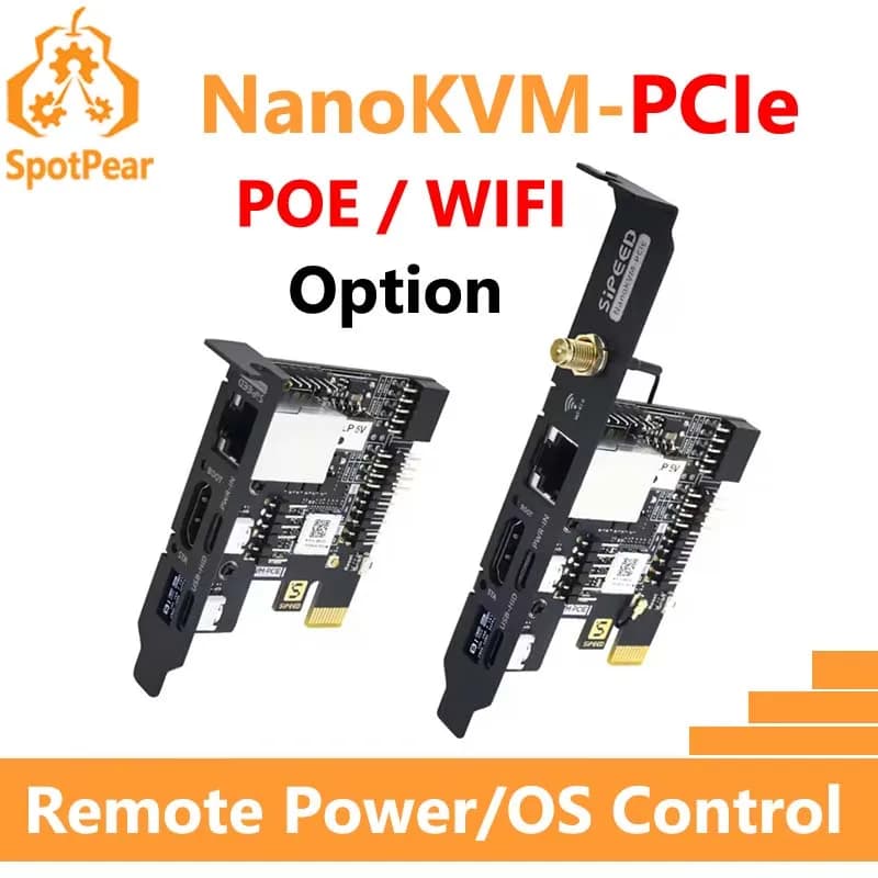 Sipeed NanoKVM PCIe Remote Control / Power / Desktop Maintenance Server UART HDMI USB RISC-V NanoKVM-PCIe For PiKVM