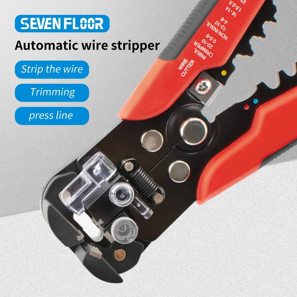 Professional Electrician Wire Pliers Cable Wire Stripper Cutter Crimper Automatic Crimping Stripping Tool