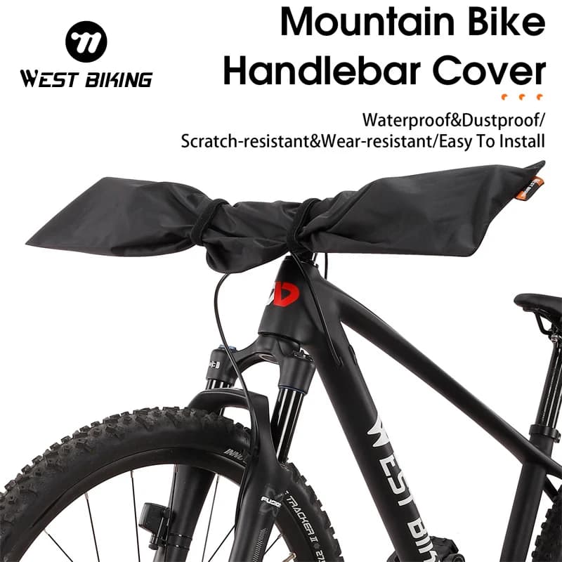 WEST BIKING Bike Handlebar Protector Cover Waterproof Dustproof MTB Bicycle Maintenance Cover Outdoor UV Guard Cycling Equipment