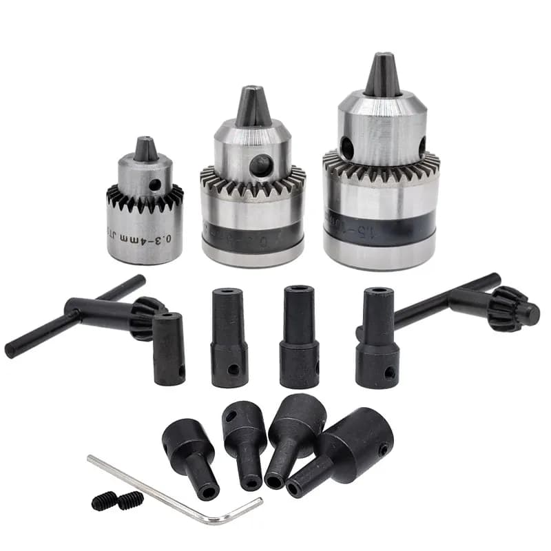 1PCS JT0 B10 B12 0.6-6mm 0.3-4mm 1.5-10mm Drill Chuck Adaptor Connecting Rod Shaft Sleeve Steel Copper Coupling 4/5/6/8/10/12mm