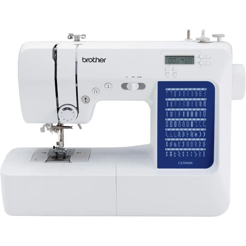 CS7000X Computerized Sewing and Quilting Machine, 70 Built-in Stitches, LCD Display, Wide Table, 10 Included Feet