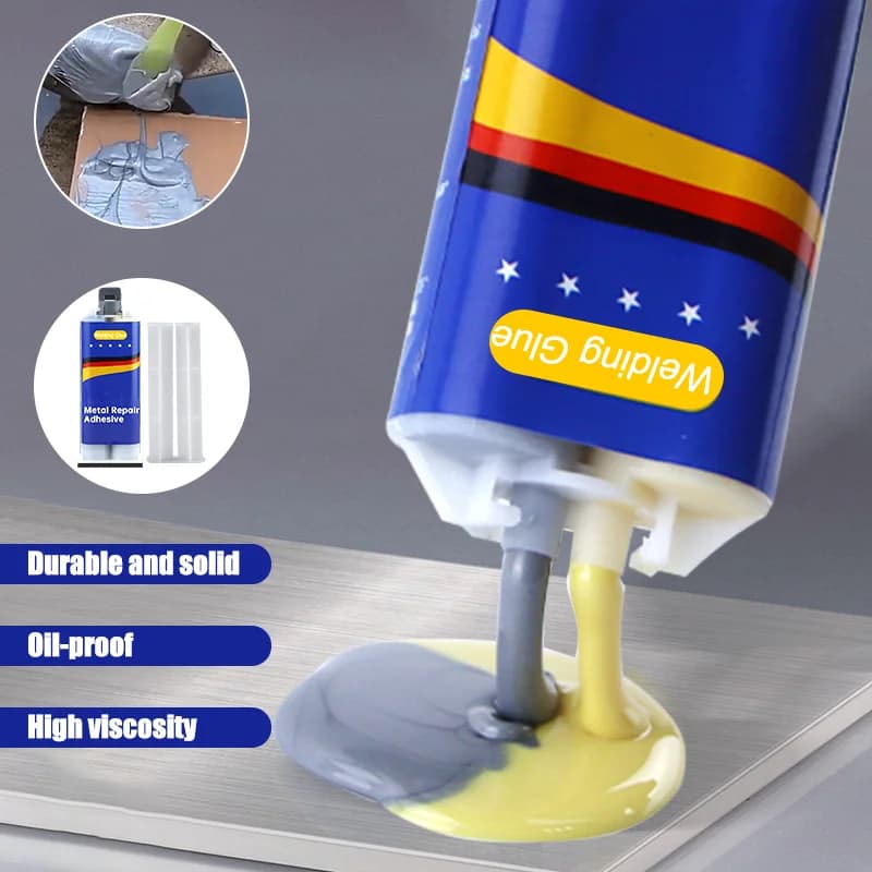 Strong Metal Repair Glue High Strength AB Glue Cold Welding Glue Magic Plastic Repair Industrial Repair Agent AB Glue Sealant
