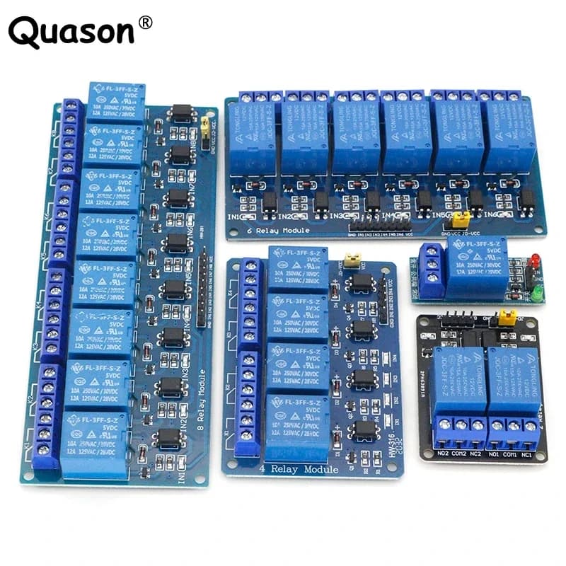 5V 12V1 2 4 6 8 Channel Relay Module With Optocoupler Relay Output 1 2 4 6 8 Way Relay Module For Arduino In stock