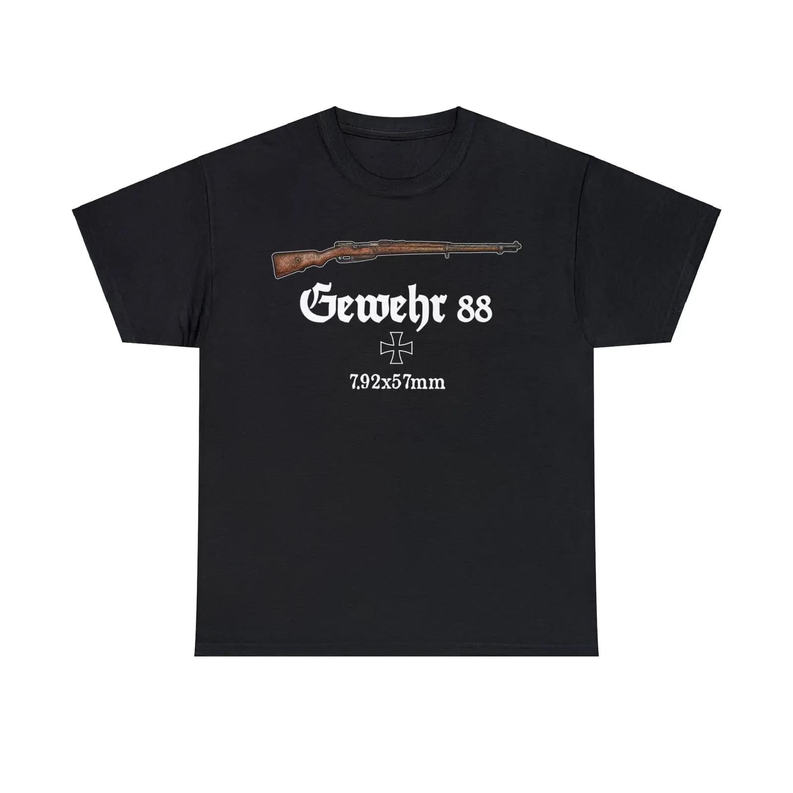WWII German Gewehr 88 Model 1888 Commission Rifle T-Shirt 100% Cotton O-Neck Short Sleeve Summer Casual Mens T-shirt Size S-3XL
