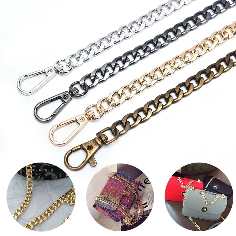 1pc DIY Bag Strap Chain Wallet Handle Purse Strap Chain Replaced Bag Spare Parts