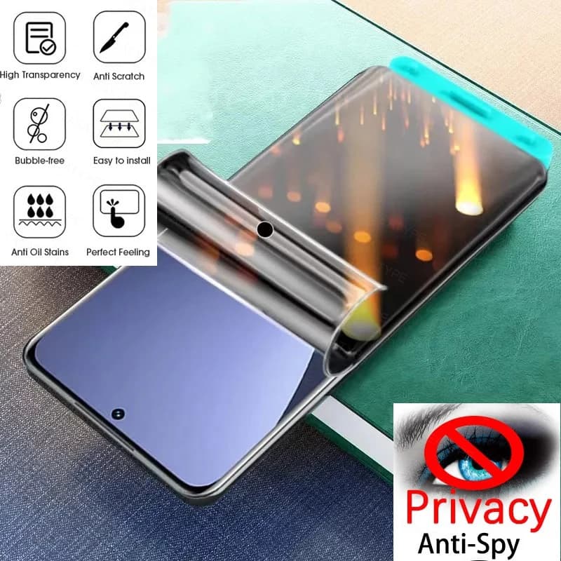 Privacy Hydrogel Film For Vivo V21 V21E V27E 4G 5G Anti-spy Screen Protectors For Vivo V21S V23 V23E V20 V25 Pro 2021