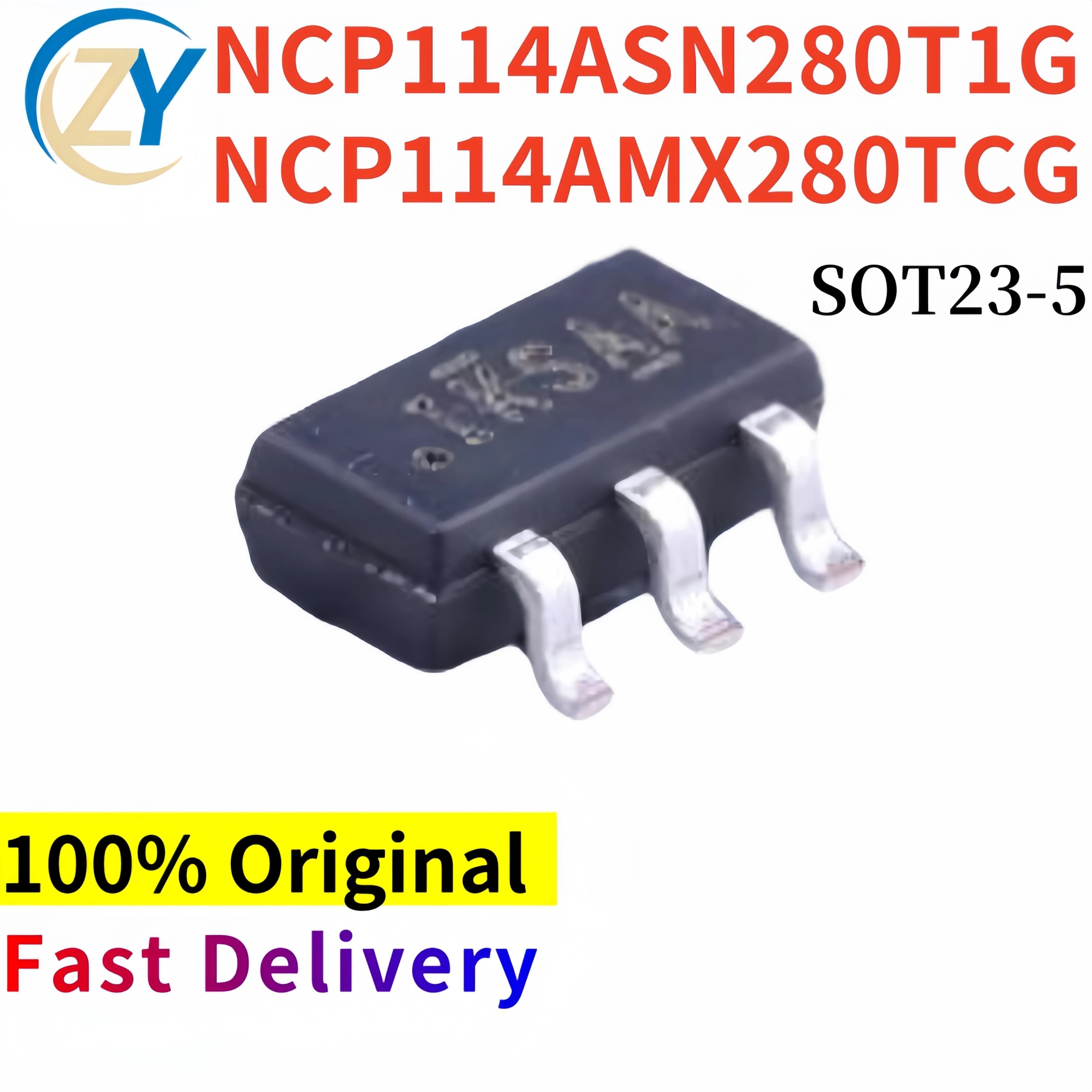 (20pcs) NCP114 NCP114ASN280 Mosfets NCP114ASN280T1G NCP114AMX280TCG SOT23-5 100% Original & In Stock