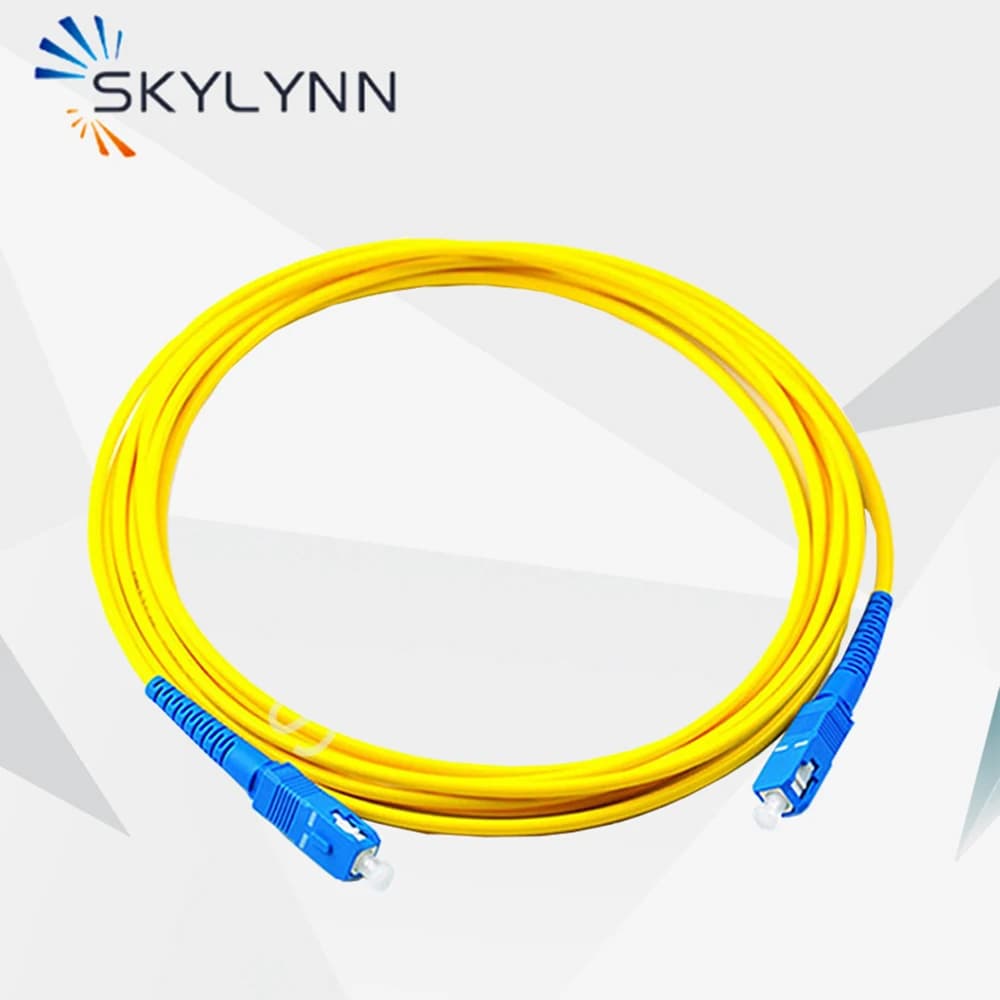 Factory Inventory Clearance 50 Pcs SC/UPC-SC/UPC SM G652D SX 3.0mm 1 Meter Length Fiber Optic Patch Cord IL Less Than 0.3db