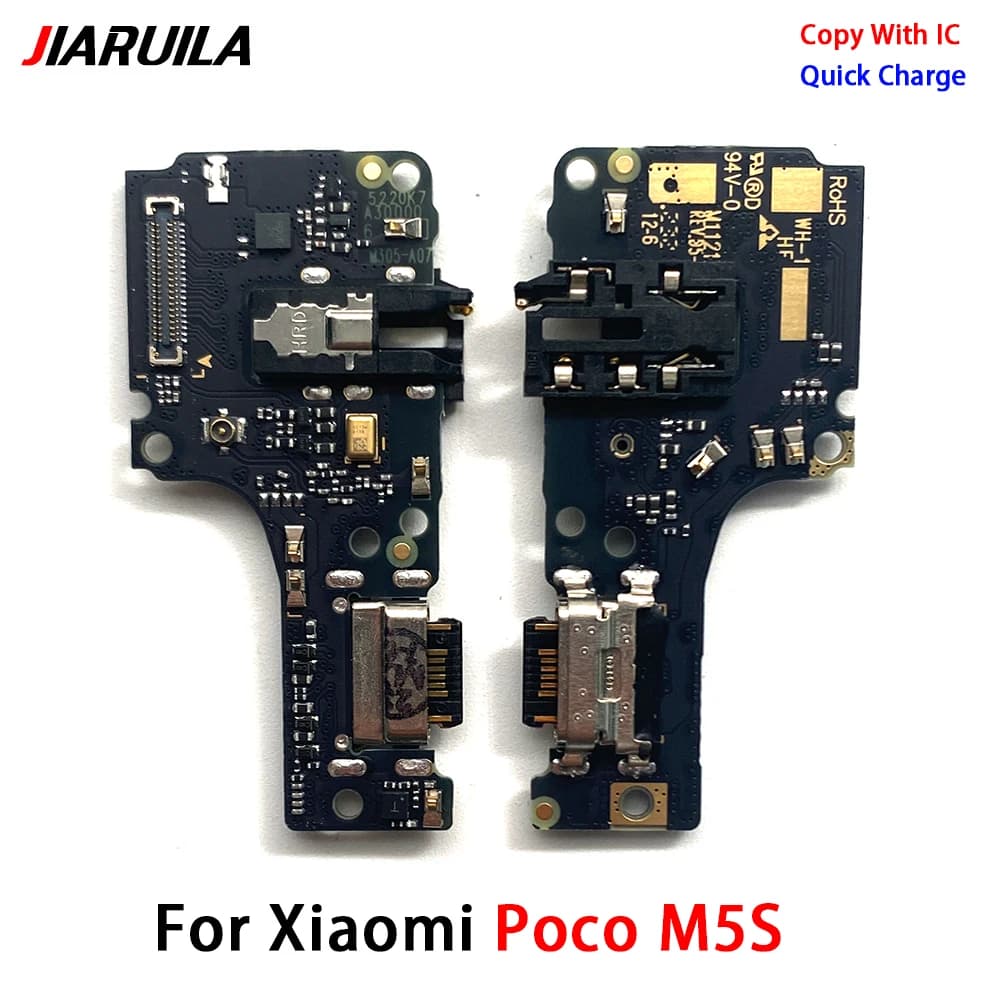 USB Charging Port Board Flex Cable Connector Parts For Xiaomi Poco F3 F4 X3 X4 GT M5 M5S Microphone Module