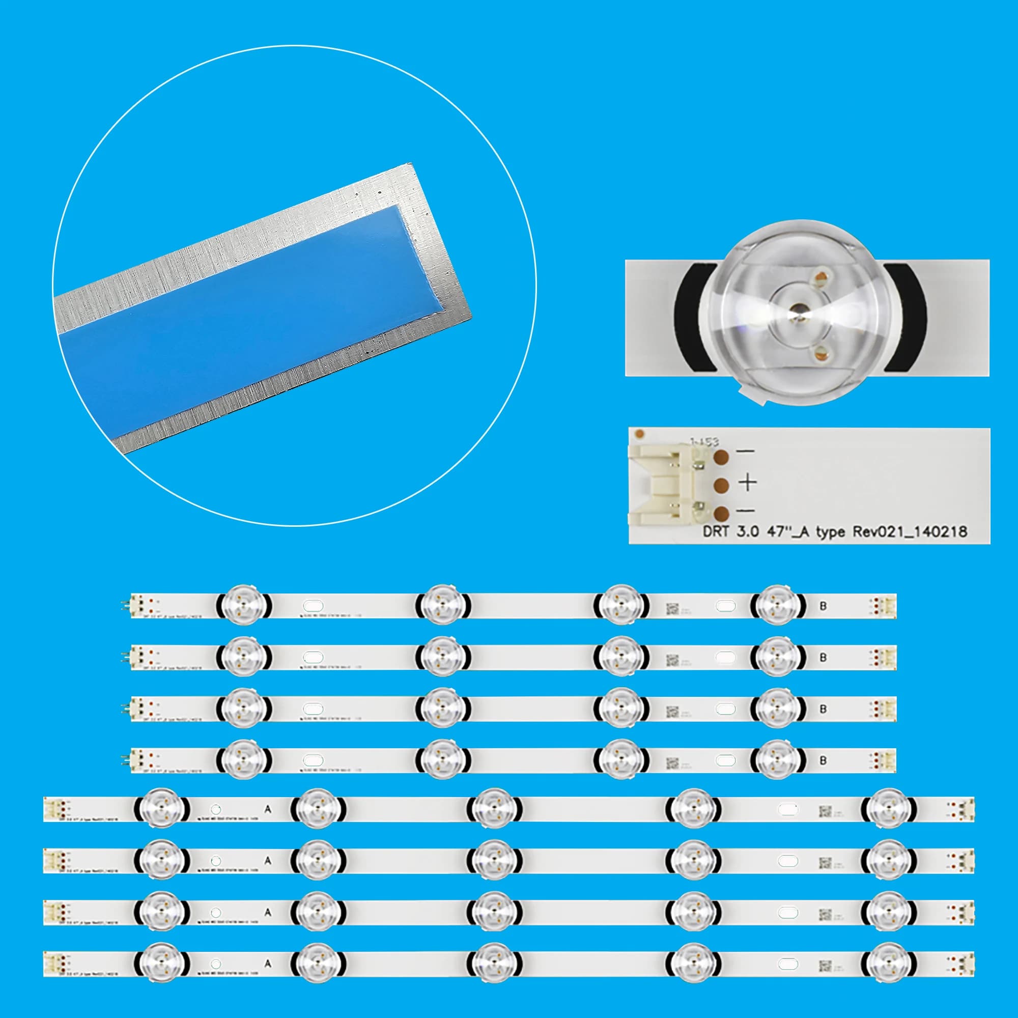LED strip For 47" TV innotek DRT 3.0 47" 47LB580B 47LB580U 47LB580V 47LB5820 47LB582B 47LB582U 47LB572U 47LB572V
