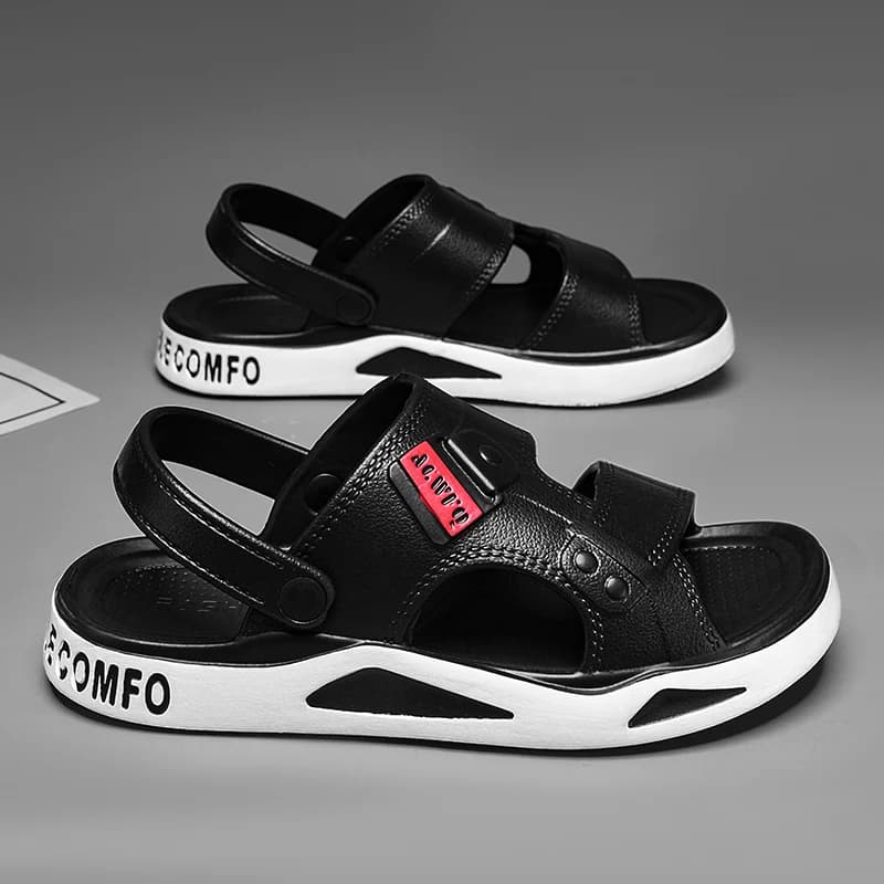 New Men's Trend Sandals Thick Sole Beach Summer Outer Wear Non-slip Wear-resistant Dual-use Driving Office EVA Soft Sole