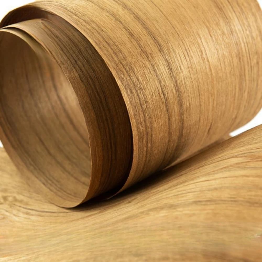 Natural Genuine Thai teak Veneer Furniture Wood Veneer about 30x250cm 0.5mm Thick C/C