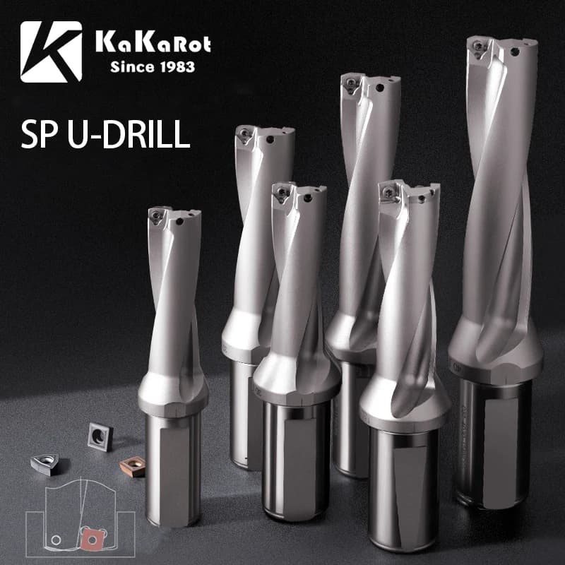 SP Series Drill Bites Insert Drill Metal Drill Bits 13mm-50mm Depth 2D 3D 4D Indexable U Drill Machinery Lathes CNC Water