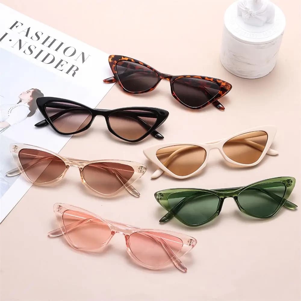 Fashion Vintage Cat Eye Sunglasses for Women Brand Designer Sun Glasses Summer Outdoor Sunshade Oculos De Sol UV400 Eyewear