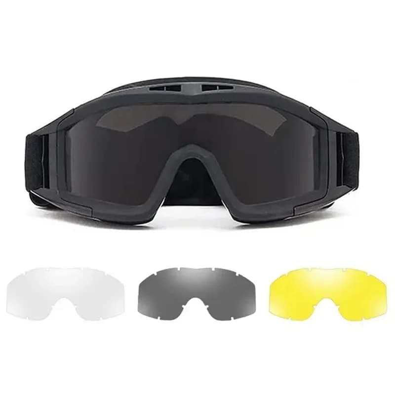 Explosion Proof Shooting Tactical Goggles Anti-impact CS War Game Airsoft Paintball Hunting Mounteering Goggles Glasses