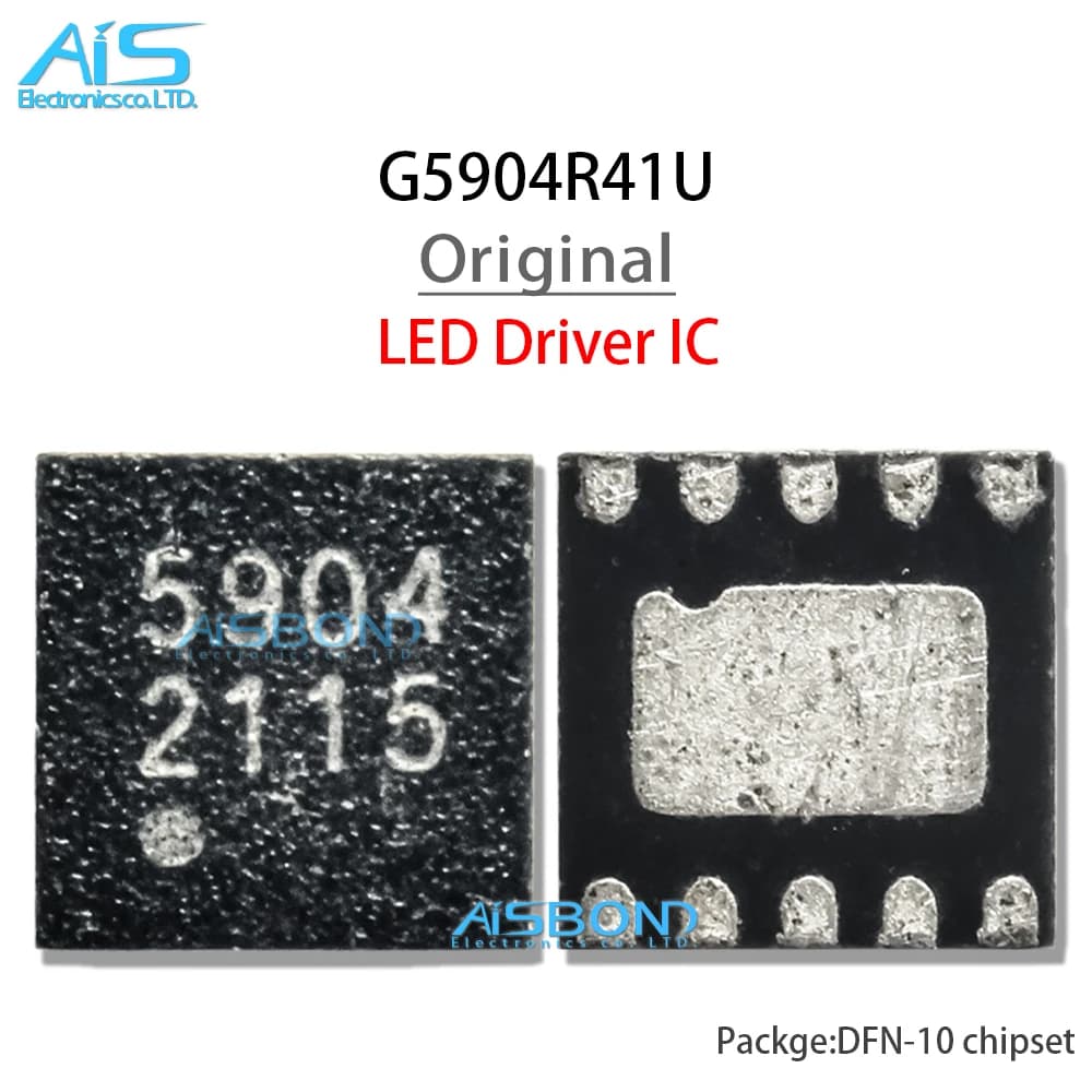 5Pcs/Lot New Original G5904R41U Marking 5904 Four Channel High Efficiency White LED Driver IC DFN-10