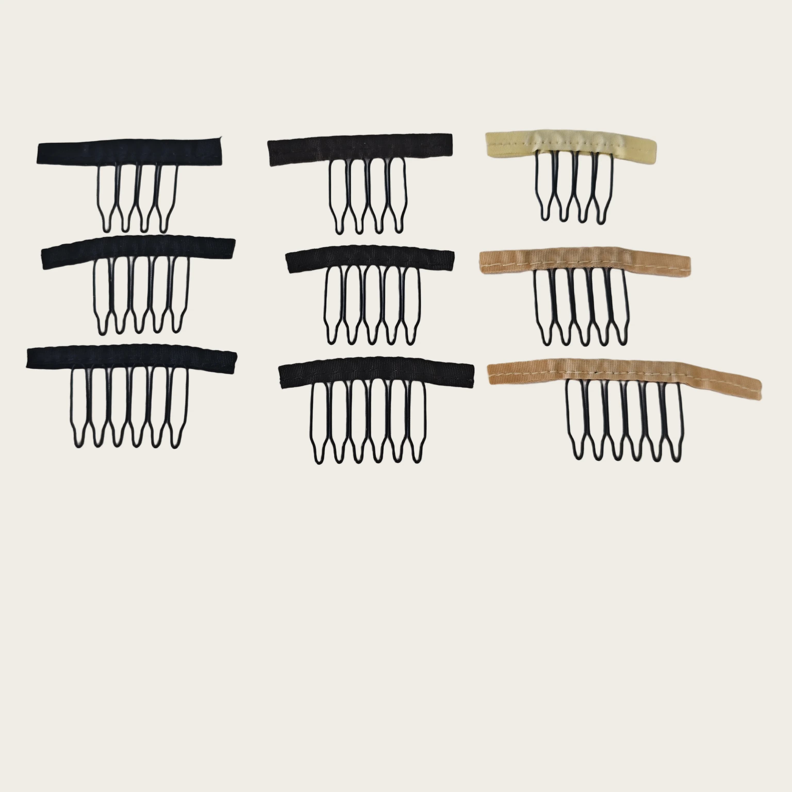 Vesta Hair 100Pcs Wig Combs To Secure Wig. 4-6Teeth Wig Combs For Making Wig Caps Clips