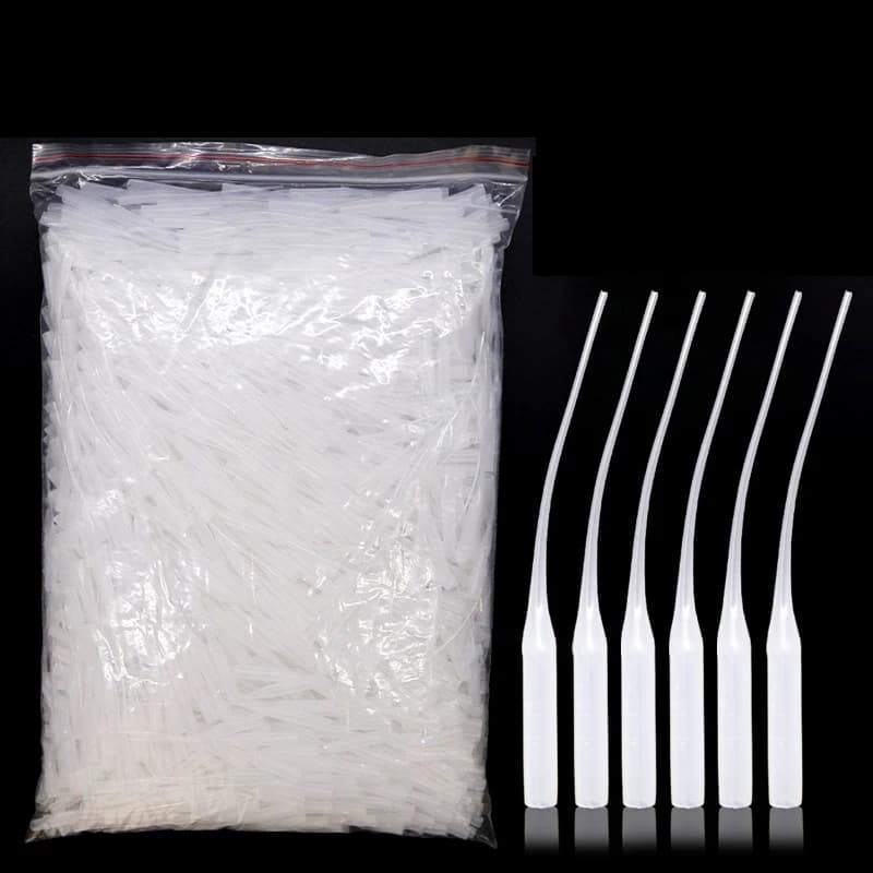 50/100Pcs Glue Dropper Plastic Glue Bottle Tips Glue Extender Precision Applicator Dropping Tube Nozzle For Crafting Lab