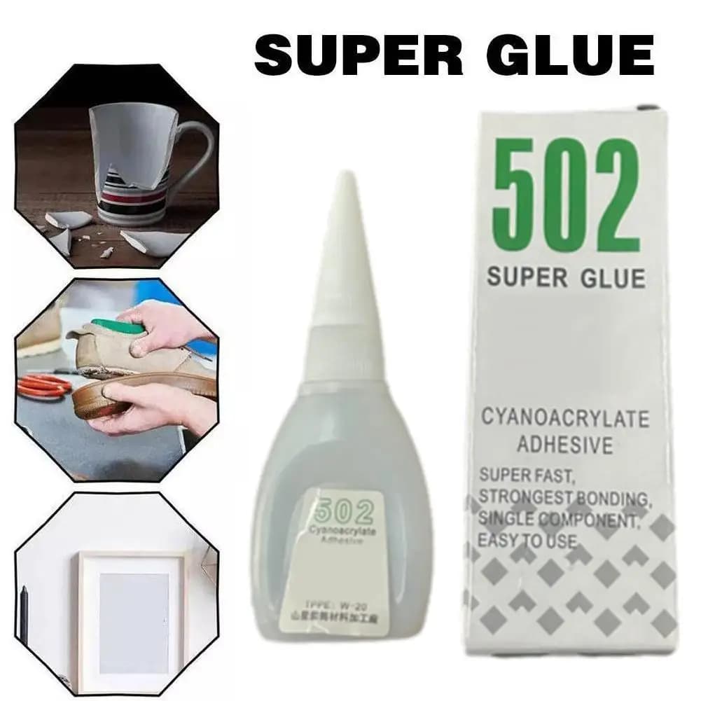 502 Glue Adhesive Strong Adhesive Quick-drying Adhesive Leather Rubber Wood Metal Strong Bond Liquid Glue Tool Office Supplies