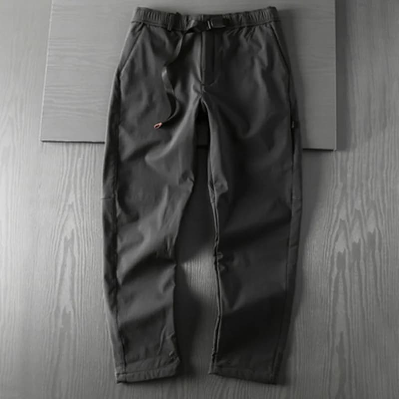 Trekking Riding Outdoor Fishing Windproof Splashproof Trousers Men's Fleece Thickened Sports Overalls Camping Casual Pants