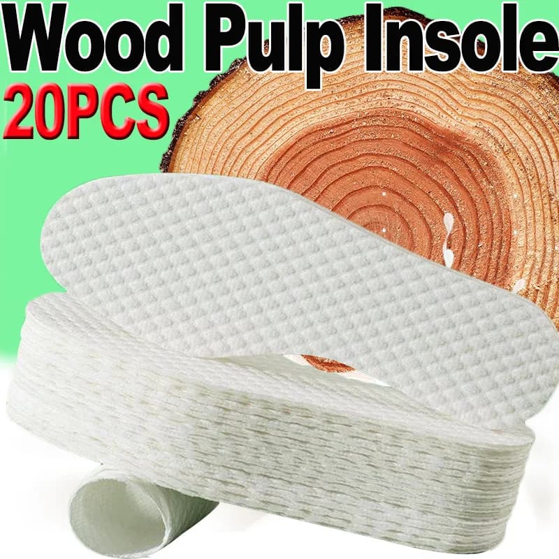 Summer Thin Disposable Insoles Natural Wood Pulp Insole Women Men Breathable Deodorant Sweat Absorption Shoe Pads 1/6/10Pairs