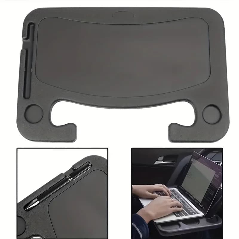 1pc Multifunctional Car Steering Wheel Tray Table Steering Wheel Storage Rack Storage Board Card Table Car mounted dining tray
