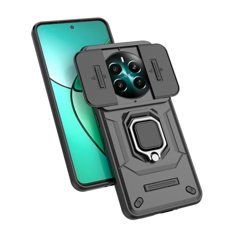 For OPPO Realme 12 Case Cover Realme 12 Realme12 4G Capas Back Armor Bumper Shockproof Camera Lens Ring Holder Fundas Realme 12