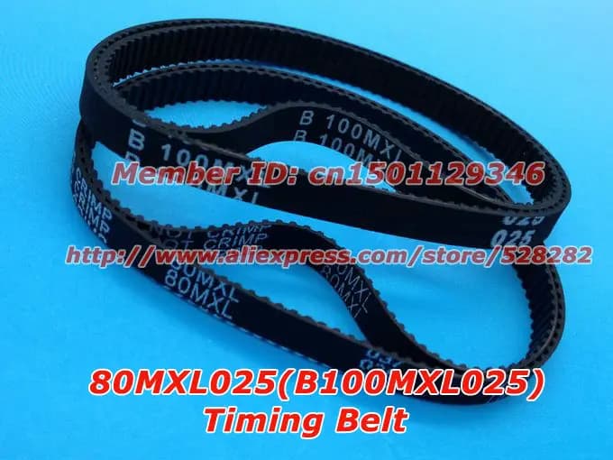 B100 MXL Ttming Belt 100 Teeth Width 6.35mm Length 203.2mm For DIY Ultimaker Clone B100MXL Rubber Synchronous Belt