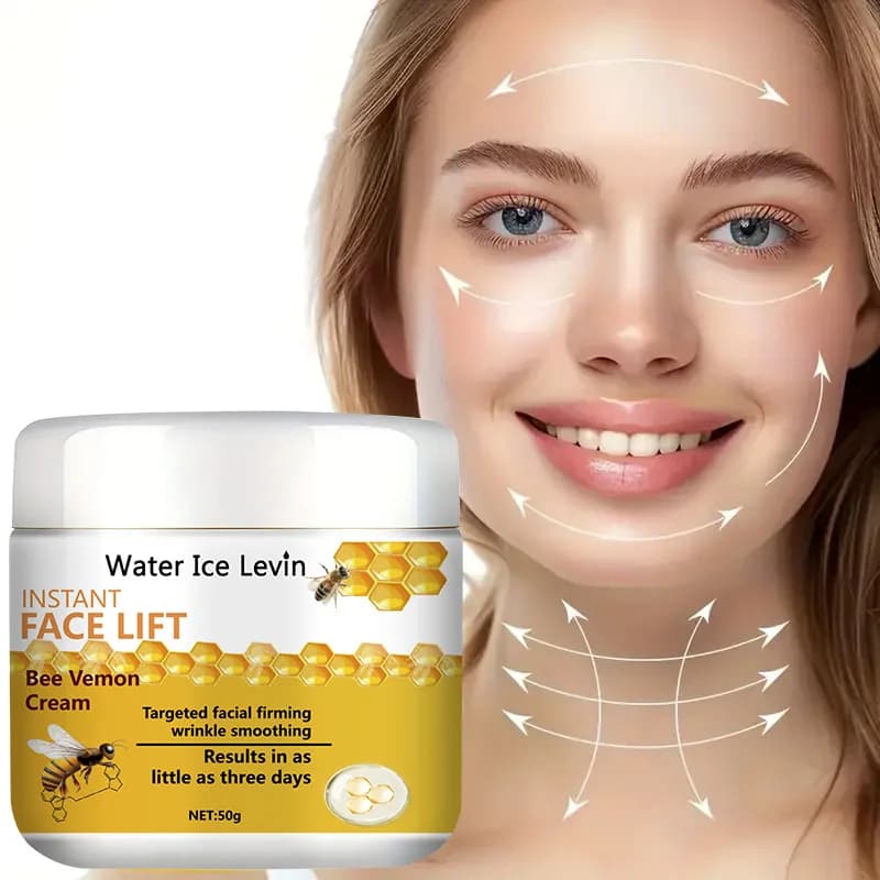50g Bee Toxin Instant Lifting Cream tightens and shrinks sagging, smoothing fine lines and wrinkles | Contains hyaluronic acid