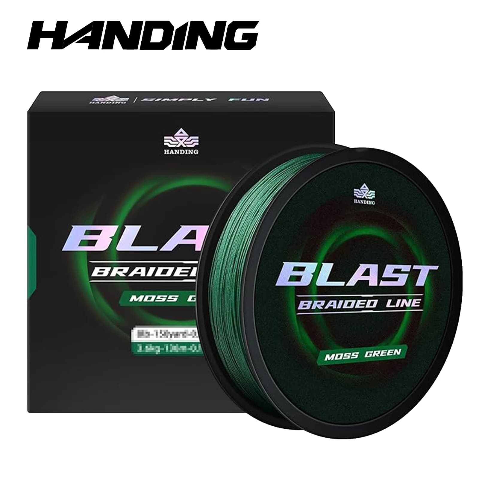 HANDING X4 X8 Blast Braided Fishing Line Super Thin and Strong PE Line HyperOSi® Coating Technology Abrasion Resistant Line