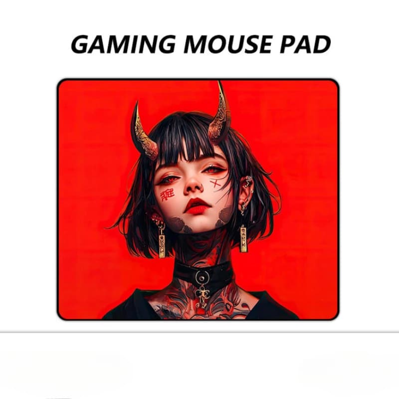 Large Gaming Thickening Mouse Pad Pattern Upgraded Smooth Esports Office Gaming Desk Mat Gaming Accessories Non-slip Rubber Mats