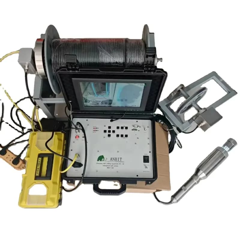 Caméra de puits solaire légère, vue à 300 degrés, 360 m, Scanner d'eau profonde, pour l'inspection des trous perruque