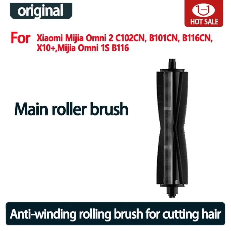 Original Cutting Hair Anti-Tangle Roller Brush for XIAOMI Mijia Omni 1S B101CN B116 X10+ Mijia Omni 2 C102CN B116CN Accesories
