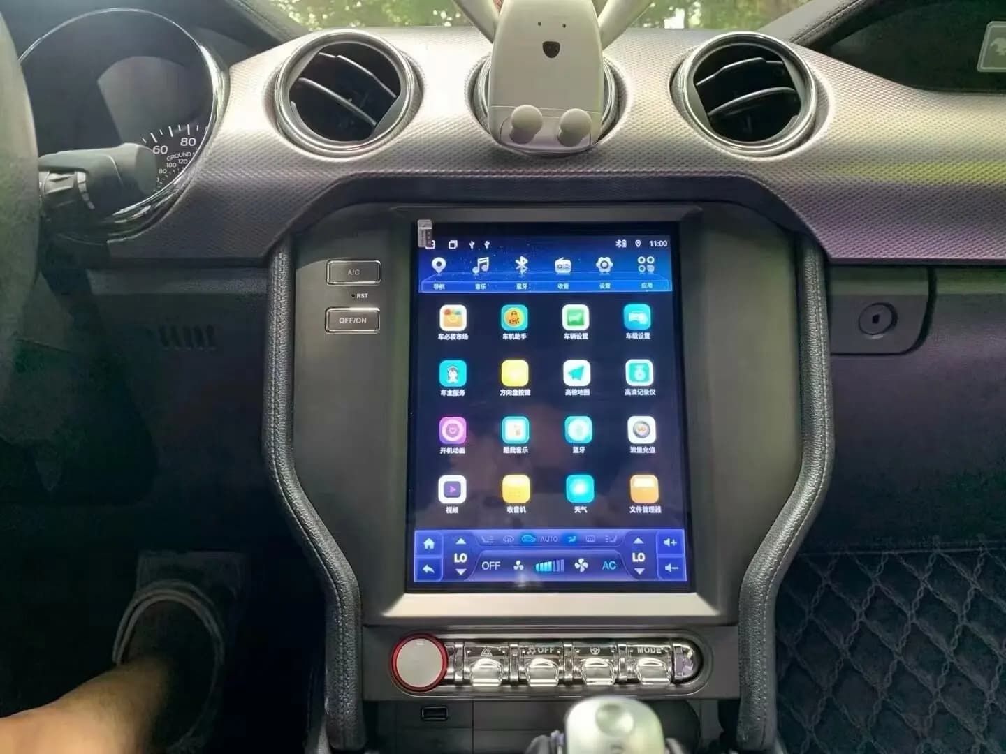 New Android 14.0 10.4'' HD car screen For Ford Mustang 2014-2021 Upgrade with wireless carplay, wireless Android auto