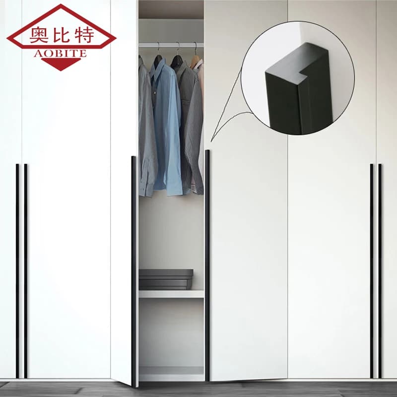 AOBITE Black Long 1200mm Wardrobe Cabinet Handles Drawer Bedroom Pull Knobs Aluminum Door Vintage Furniture Hardware Decorative