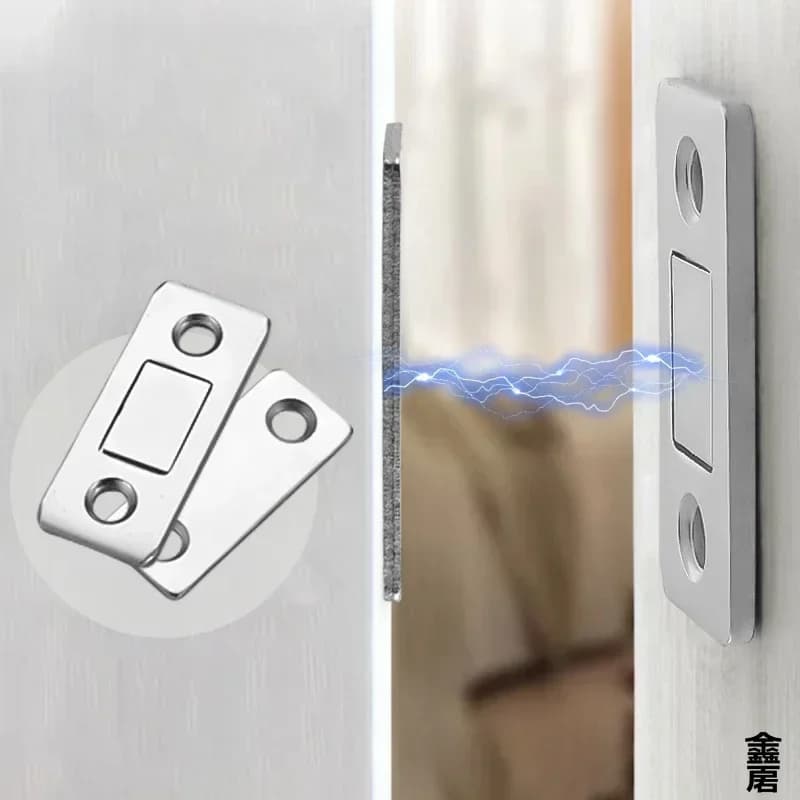 Magnetic Cabinet Catches Ultra Thin Door Strong Magnets Stopper Invisible Adhesive Drawer Magnet Lock for Kitchen Closet Closer