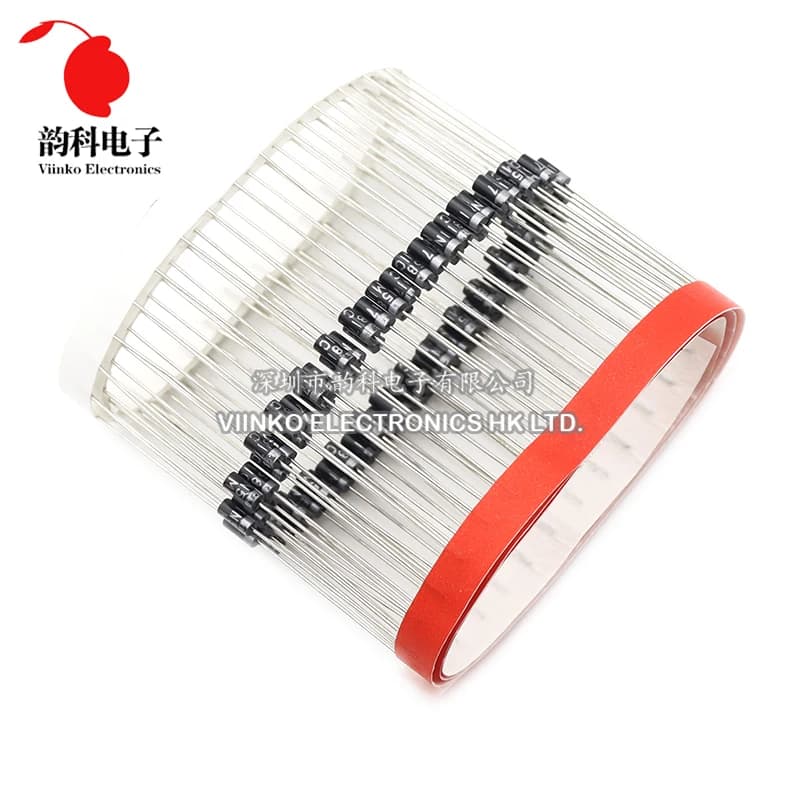 100pcs UF4007 FR107 FR207 RL207 1N4937 1N5392 1N5399 1N5817 1N5818 1N5819 UF4005 UF4004 FR104 FR157 RL257 Rectifier Diode