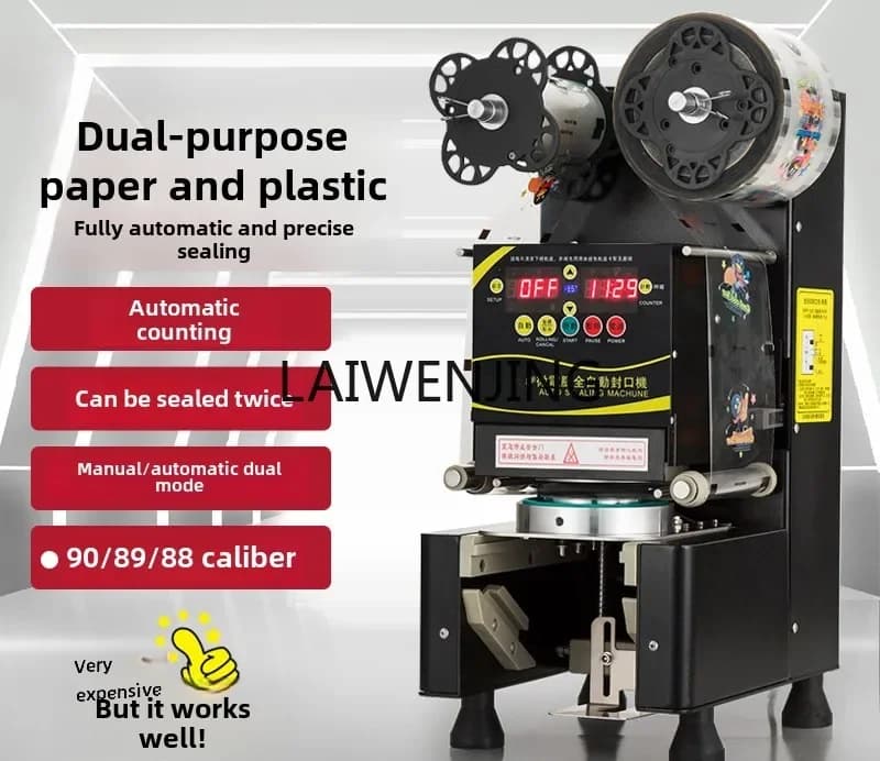 HLZ milk tea sealing machine Automatic soy milk beverage milk tea shop equipment cup sealing machine