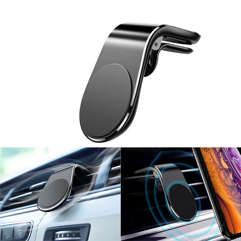 Magnetic Car Phone Holder Car Air Outlet Phone Stand Clip Universal Magnetic Suction Smart Phone Mount for 3-7 Inch iPhone 15