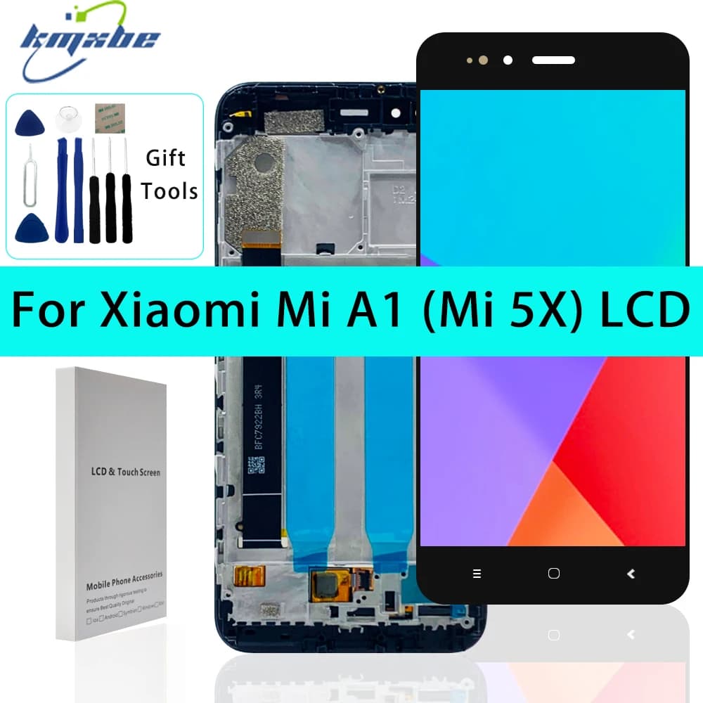 5.5" High quality For Xiaomi Mi A1 5X LCD Display Touch Screen Digitizer Assembly With Frame For MDG2 MDI2 LCD Replacement Parts