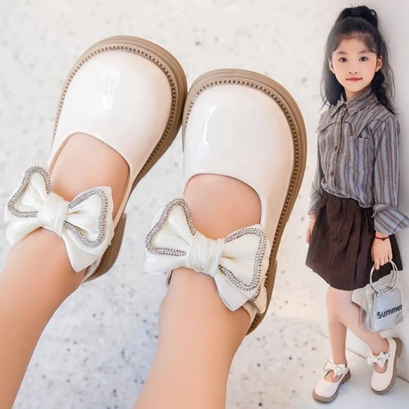Girl Fashion Flats for Children Casual Kid Shoe Comfortable PU Leather Shoes Boys Girl Kid Candy Loafers Flat Boy Shoe