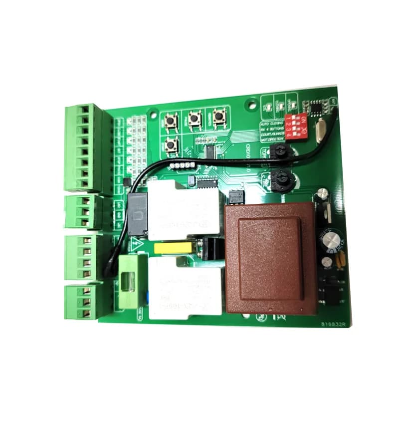 Universal 220V Sliding gate motor opener Motherboard Replaced circuit board with 433.92Mhz Rolling Code Remote