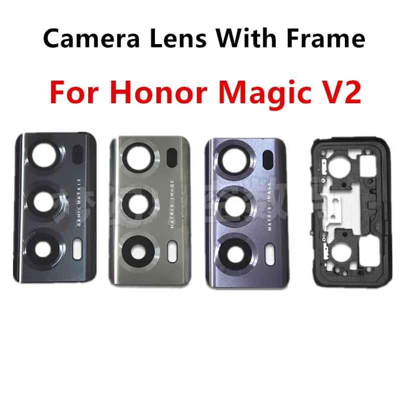 MagicV2 V 2 For Honor Magic V2 Camera Lens With Frame Glass Repair Rear Housing Replace Repair Parts VER-AN10 VER-N49