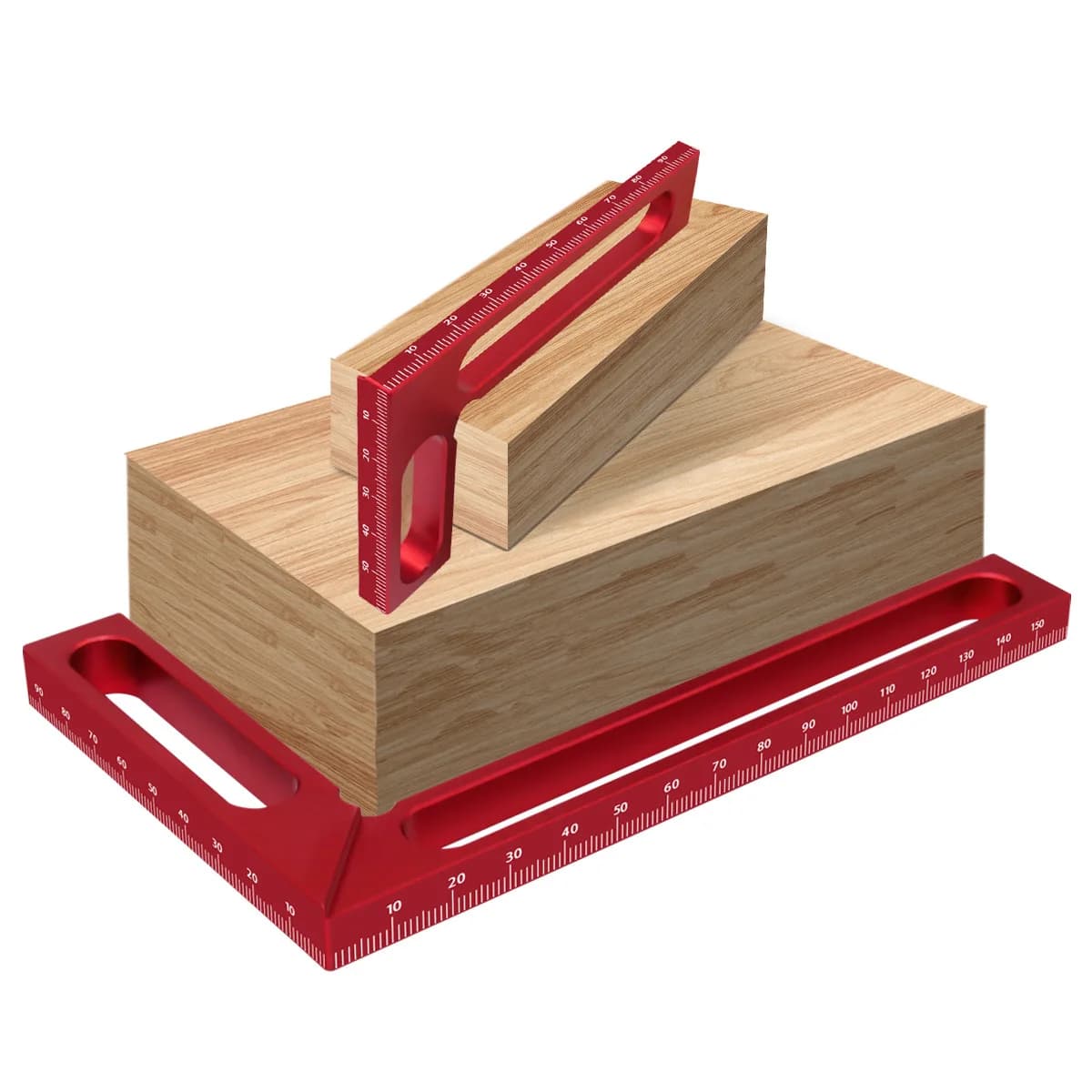 Woodworking Square Square Square Square Aluminum Alloy 90 Degrees L Foot Height Ruler Measuring Scribing Gauge Measuring Tool