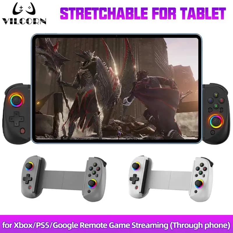 Bluetooth-Compatible Android Gamepad Telescopic Tablet Game Controller for PC PS4 Switch iOS Mobile Joystick with Hall Trigger