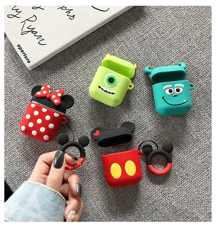 For Airpods 1 2 3 Pro Pro 2 Case Cute Cartoon Minnie Mickey Mike Silicone Earphone Case Accessories Cover